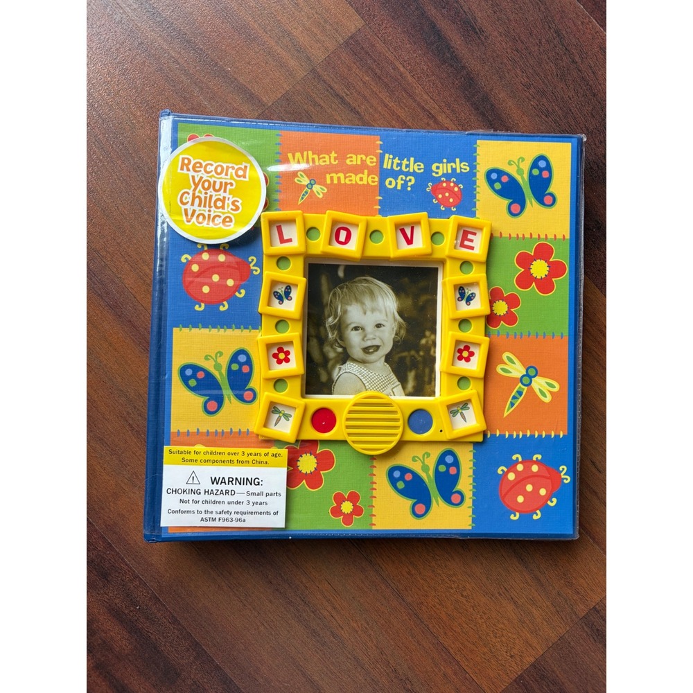 New 2004 Recordable Baby Photo Album What Are Little‎ Girls Made Of Vintage